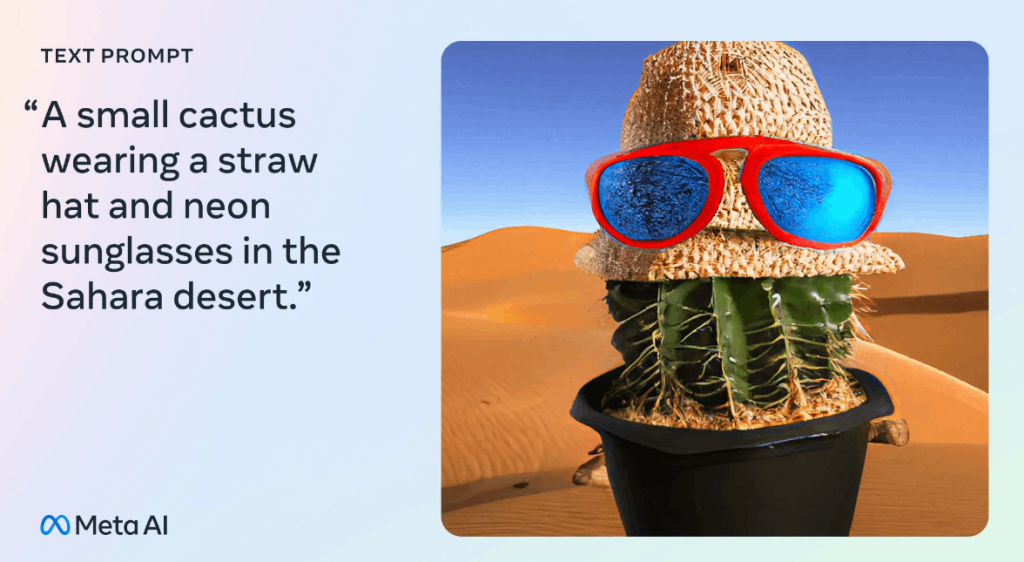 small cactus wearing a straw hat and sunglasses