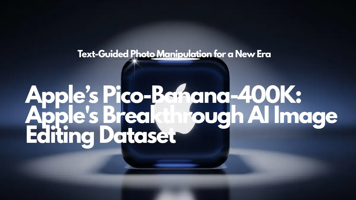 Pico-Banana-400K. render of a glossy glass cube with rounded edges (liquid-glass / glassmorphism), translucent deep navy-blue. Centered on a reflective studio floor, in a dark background that gradients from near-black at the top to smoky blue at the horizon. Inside the cube: a softly glowing, frosted white apple-shaped logo (no text), backlit, with subtle bloom and a bright specular highlight on the cube’s top edge. Single cinematic spotlight from above creates an ellipse of light on the floor and a faint halo behind the cube. Realistic reflections and soft shadows, high contrast, micro-details, no dust.